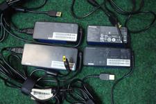 Lot of 4 Lenovo OEM AC Charger Adapter 20V 4.5a-90w, 3.25a-65w, 2.75a-45w Square