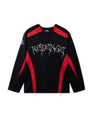 XXXTENTACION X REVENGE X BROKEN HEART 17 MOTO JERSEY BLACK/RED LARGE NEW RARE