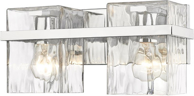 Bennington 2-Light Chrome Vanity, 200W, Model 1938-2V-CH