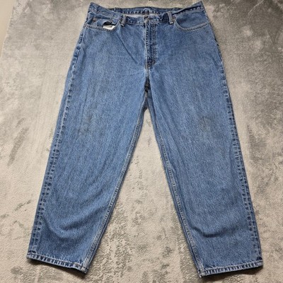 Levis 560 Loose Fit Tapered Leg Jeans Mens 42x30 Medium Blue Denim Five Pocket