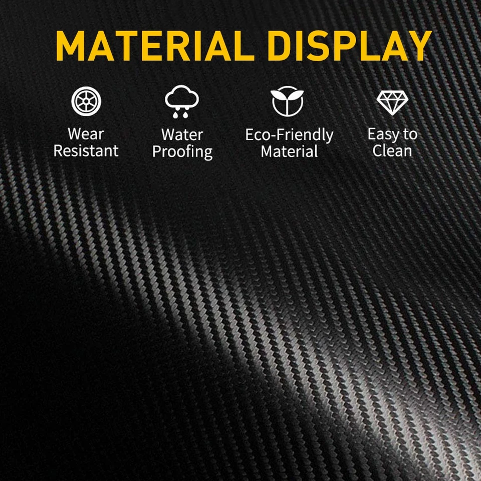 Pegatina 4D Protector Parachoques Trasero Placa Alféizar Protector Maletero Cubierta Accesorios Foto 3 de 4