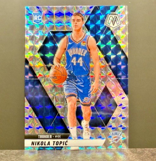 2024-25 Mosaic Basketball - Nikola Topic 242 RC Rookie Mosaic Prizm Thunder