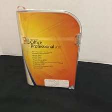 Microsoft Office 2007 Professional Pro Full English Retail Version w Product Key