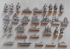 Konvolut  Margarinefiguren Kapitäne und Schiffe aus Frankreich von 1957/58