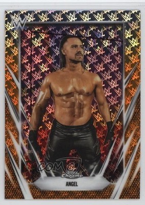 2026 Topps Chrome WWE Logofractor Edition Orange Refractor 11/25 Angel Garza ob9