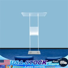 Acrylic Pulpit Stand Presentation Lectern Podium Church Office Conference Podium