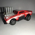 Matchbox Toys Red Rider 1972 Diecast Metal Car Hot Rod VTG Macau Red Flames