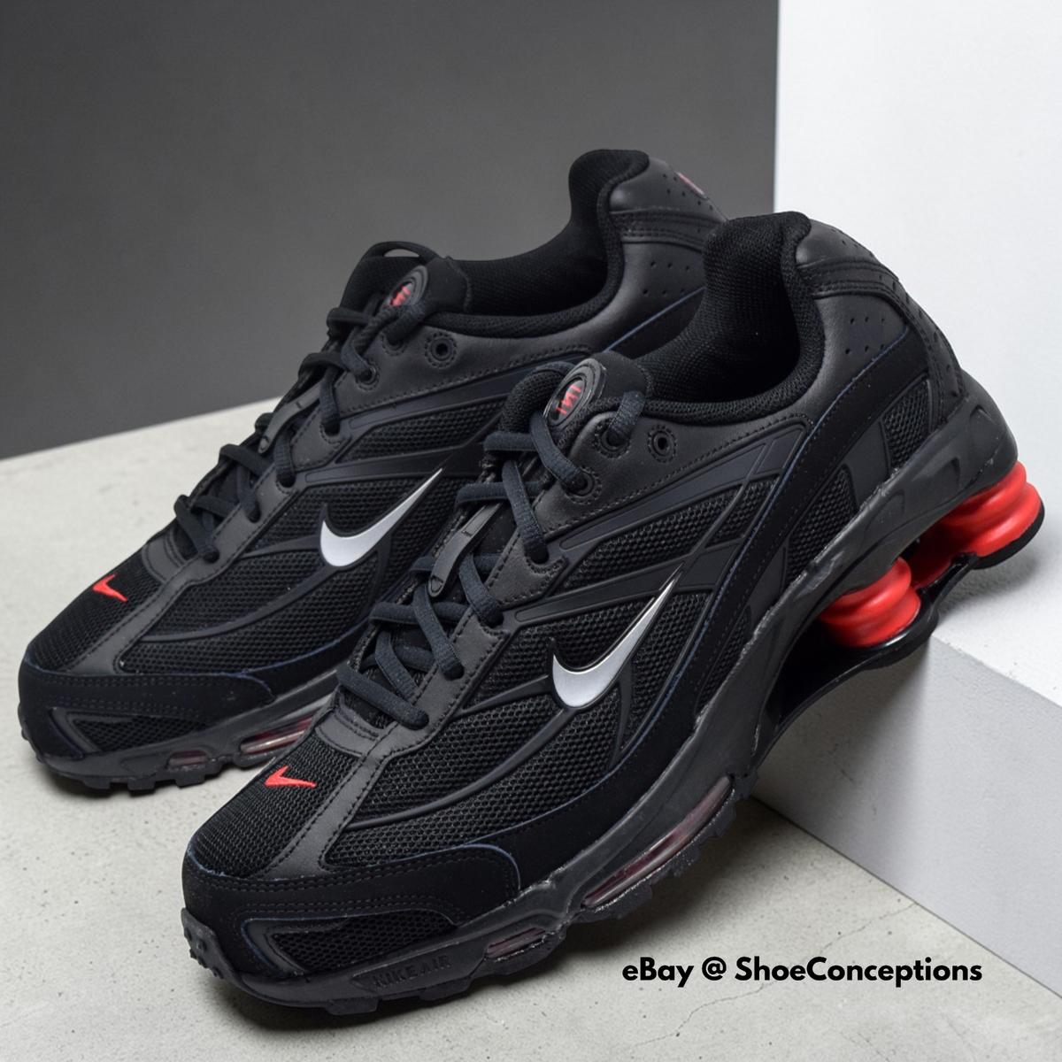 Nike Shox Ride 2 Shoes Black University Red Silver II7635-001