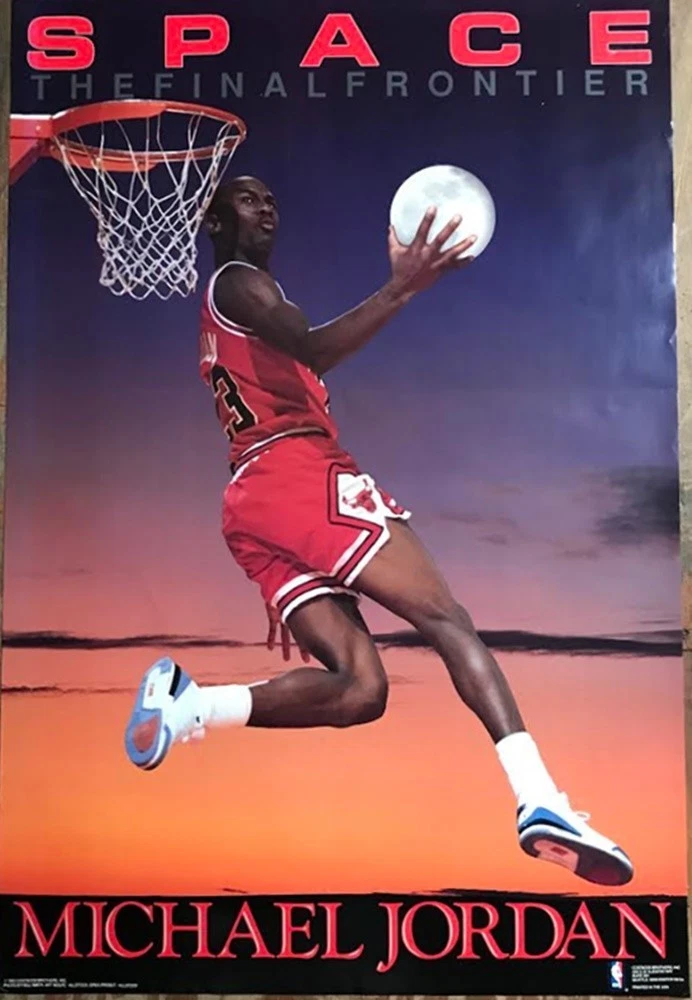 Preços baixos em Michael Jordan Basquete 1990 Pôsteres esportivos