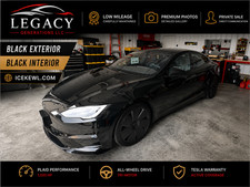 2026 Tesla Model S Only 18 Miles FINAL Production Year Black/White LOADED