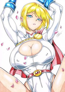 Power Girl (11"x17") Original Art by Daniele Torres Ed Benes Studio