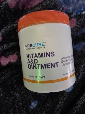 Procure Vitamins A&D Ointment Skin Protectant 15 Oz