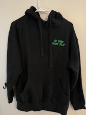 Six Flags Fright Fest Hoodie Large Black Horror Clown Graphic Pullover