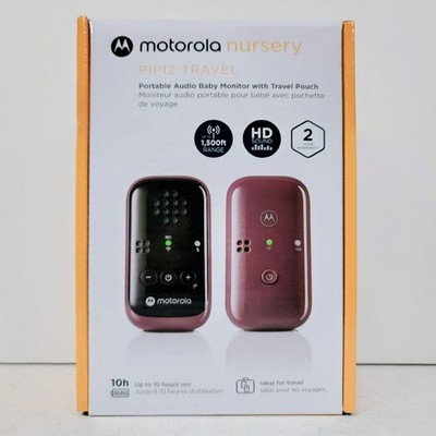 Motorola PIP12 Travel Portable Baby Monitor - Audio Only 1,500 ft Range COMPLETE