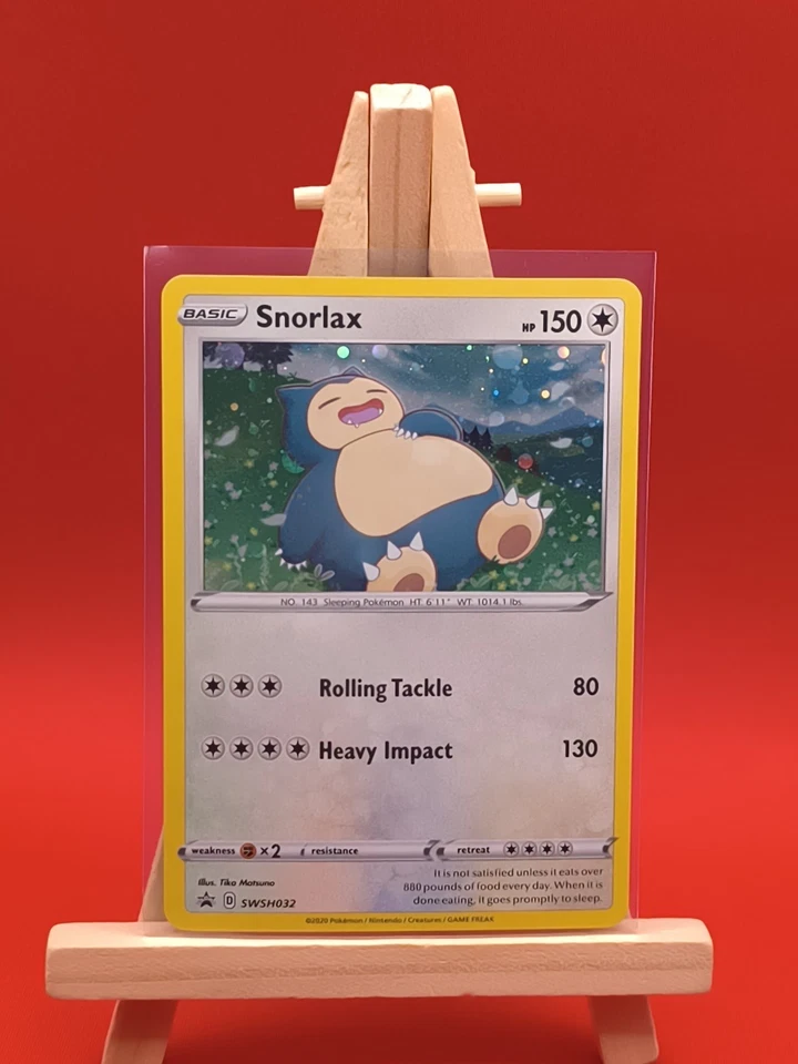 Snorlax SWSH032 Sword & Shield Ultra Rare Holo Promo Pokemon Card * New * - Image 3 of 4