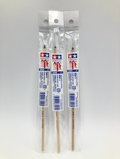 Tamiya 3 Modelling Brushes, Sm Blunt 87029, Sm Pointed 87017,  Med Pointed 87016