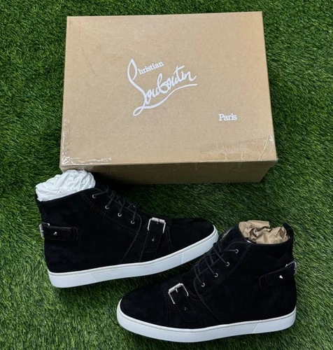 Christian Louboutin "Nono Strap" Buckle high-top Sneakers Size 44.5 - U.S 11.5