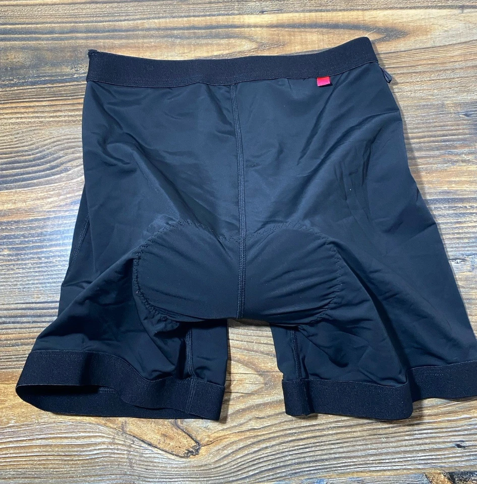 Shorts/forro acolchoado feminino de ciclismo universal Terry tamanho pequeno S preto - Imagem 2 de 4