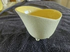 Mccoy 1957 Capri Planting Dish    5 1/4 Long X 4 Wide X 4 Tall Yellow  and Green
