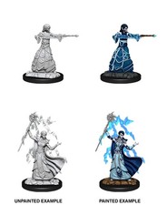 WZK90061 Dungeons  Dragons Unpainted Miniatures: W12 Female Elf Wizard