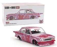 Kaido House x Mini GT 1:64 Datsun 510 Pro Street Buta V1 Pink Model KHMG161-2B