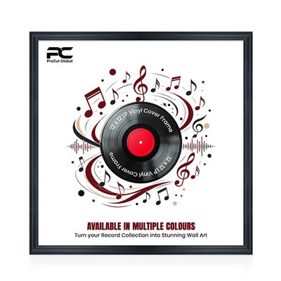 12'' Vinyl Record Cover Frame Square Music Memorabilia Frames LP Display