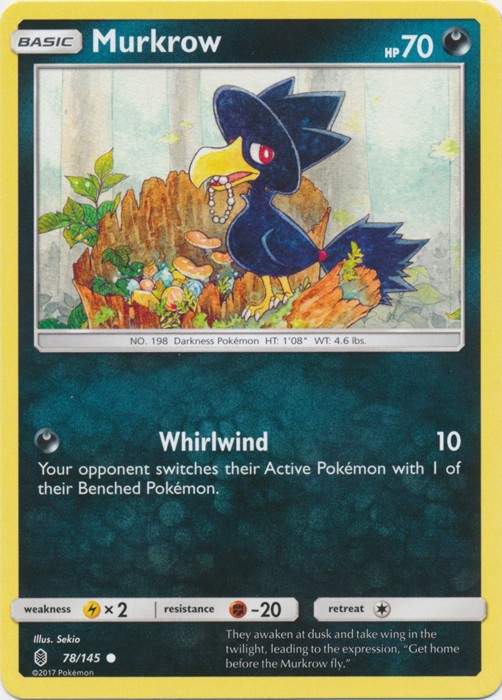 Murkrow - 78/145 - Common - Lightly Played