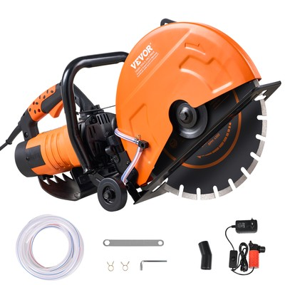 #ad VEVOR 14#x27;#x27; Electric Concrete Saw Wet Dry Saw Cutter with Water Pump and Blade $196.90