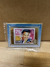 1993 Elvis Presley Stamp Metallic Images Promotional Sample Elvis Gold