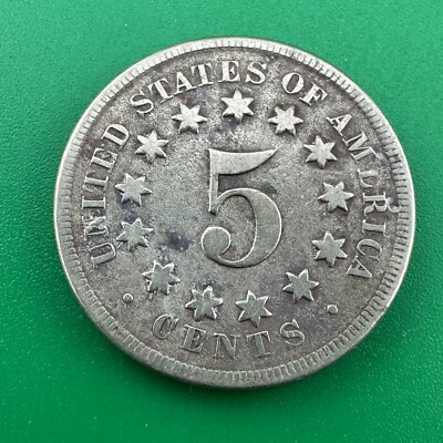 1868 Shield Nickel US Type Coin 5¢ Piece | eBay