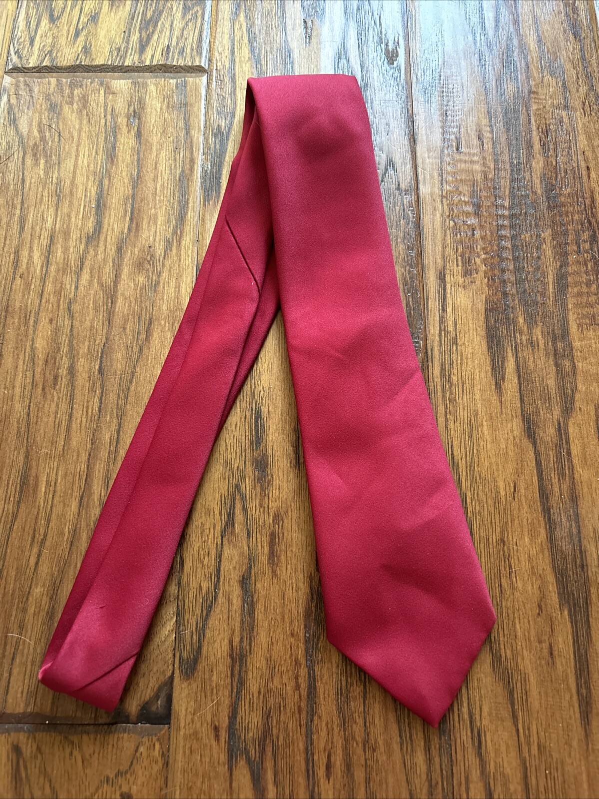 Vintage Men Neck Tie Solid Pattern Lined Imported… - image 1