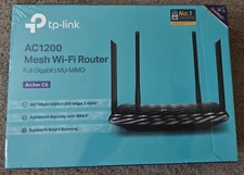 TP-LINK Archer C6 AC1200 Dual-Band 2.4GHZ5GHZ Wireless Wi-Fi Internet Router