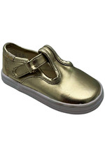 Keds Unisex Baby Champion Lace Toe Cap T Strap Sneaker Champagne Met.