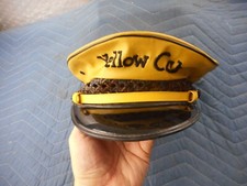 Vintage 1930-50 Yellow Cab Taxi Driver Hat Cap Size 7 1/4 Lancaster Brand