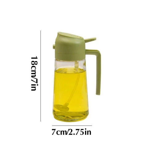 2-in-1 450ML Glass Oil Sprayer and Dispenser Spray Bottle Cooking Dispensers - Picture 10 of 19