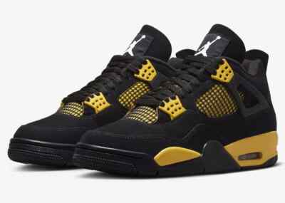 Air Jordan 4 ブラック/イエロー サンダー Size 6.5 - Jordan 4 Retro Mid Thunder for sale online | eBay