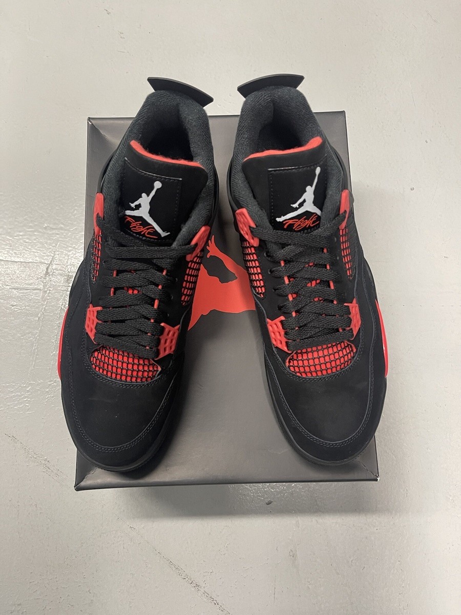 Nike Air Jordan 4 Retro Red Thunder, Size 10.5 (CT8527-016), Brand