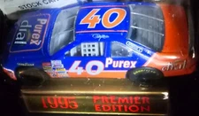 1995 Racing Champions Patty Moise 1:64 diecast car with stand and card 