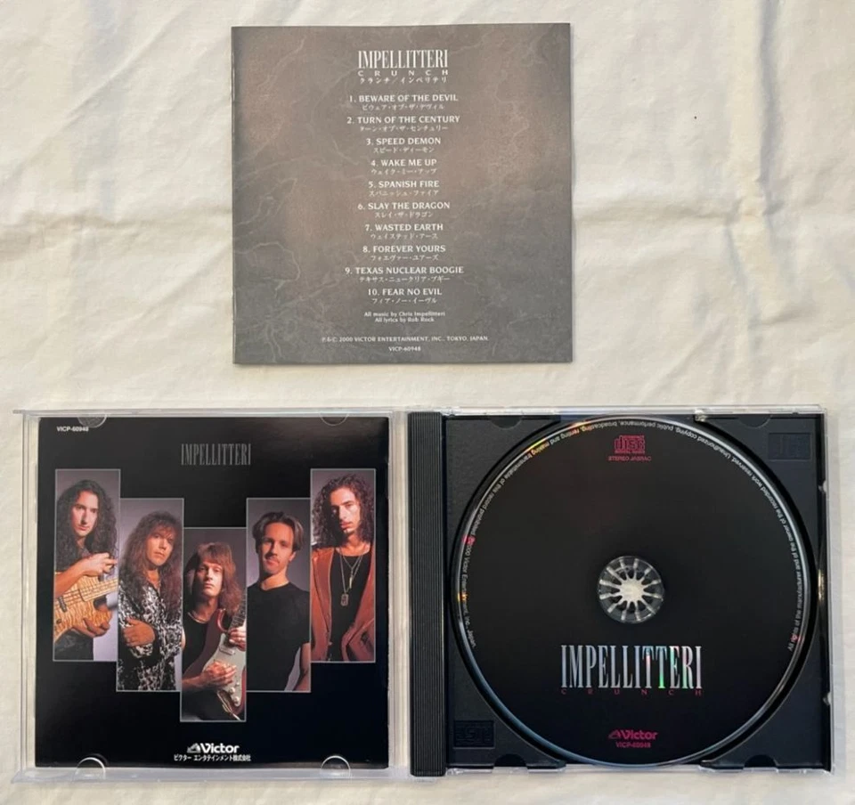 Impellitteri - Crunch (Japan First Pressing CD w/OBI) VICP-60948 Rob Rock Vocals Foto 3 de 3