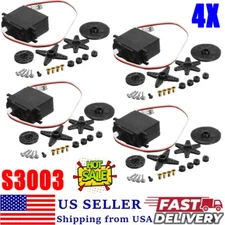 4PCS S3003 Gear Standard High Torque Servo For Futaba RC Car Boat Helicopter Car