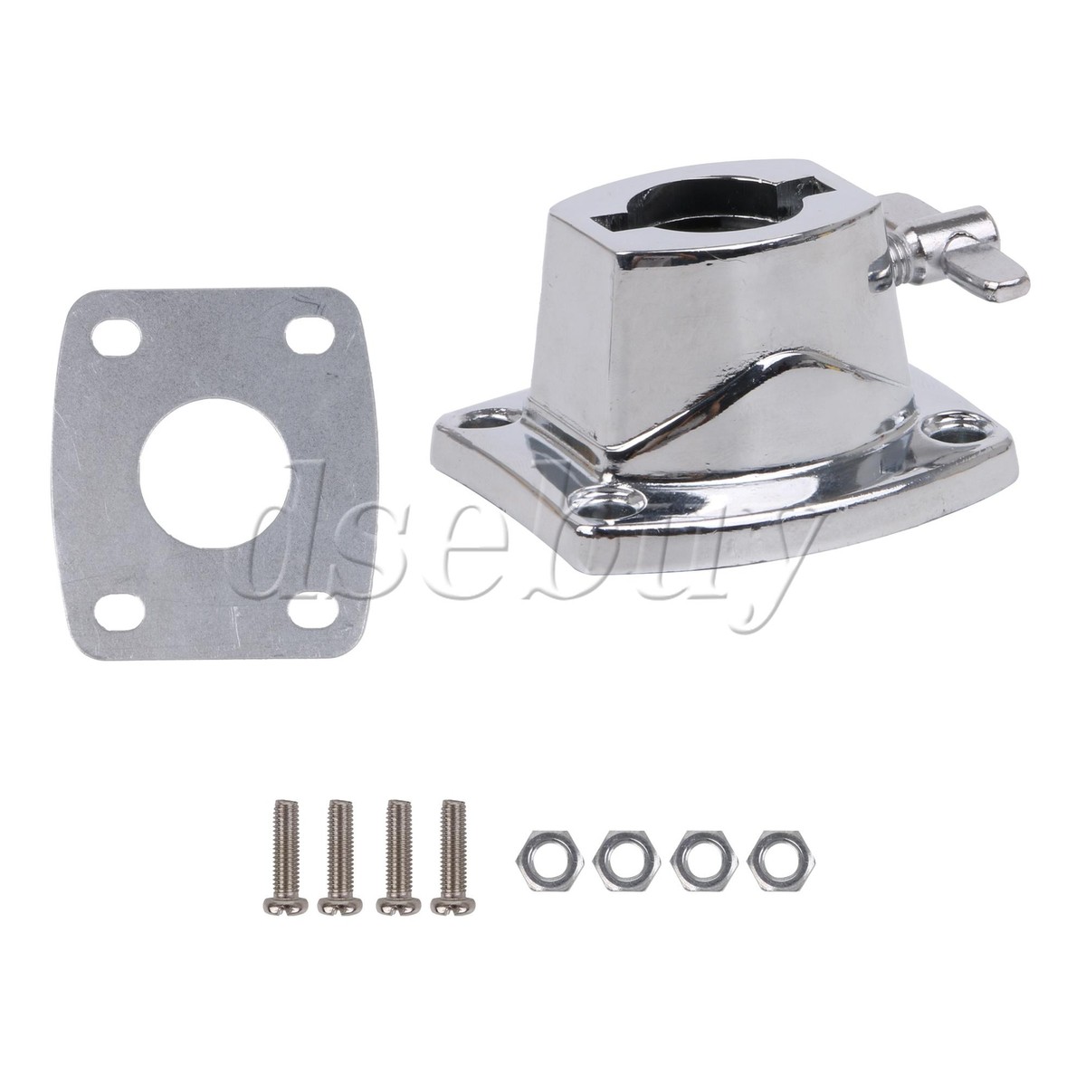 Silver Tom Cymbal Holder Clamp for Percussion Bracket Parts