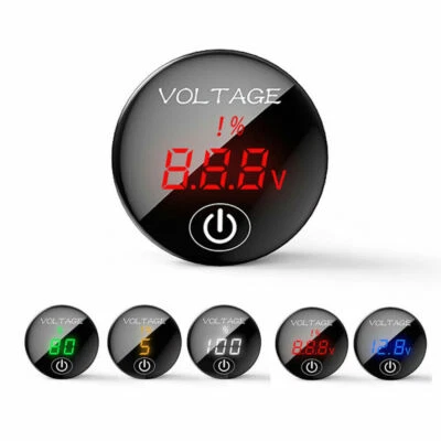 MARKENLOS Voltmetro Auto Moto Indicatore Volt Batteria Digitale Display LED 12V / 24V