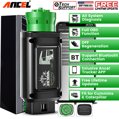 ANCEL Heavy Duty Truck Scanner All System Diesel Diagnostic Scan Tool DPF Regen