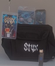 STYX fan club merch includes T-shirt, Bag, size S,M,L and XL