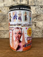 1997 Spice Girl Chupa Chups Lollipops Tin Canister  NEW Sealed RARE Emma