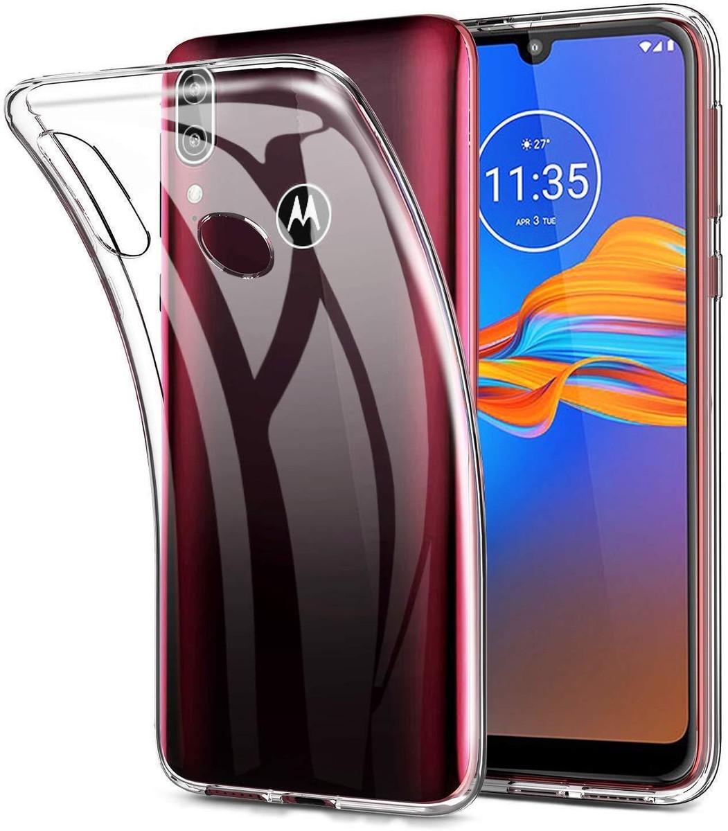 For Motorola Moto E6 Plus Slim Clear Shockproof Silicone Gel Phone - Main Image
