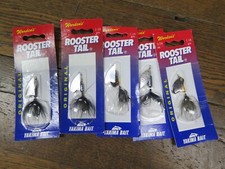 Four (5) Worden's ROOSTER TAIL Black Brown Spinners 1/24 1/16 - 5 new items