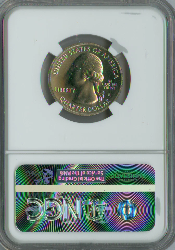 2017 S Effigy Mounds Quarter NGC MS66 PL . - Image 3 of 3