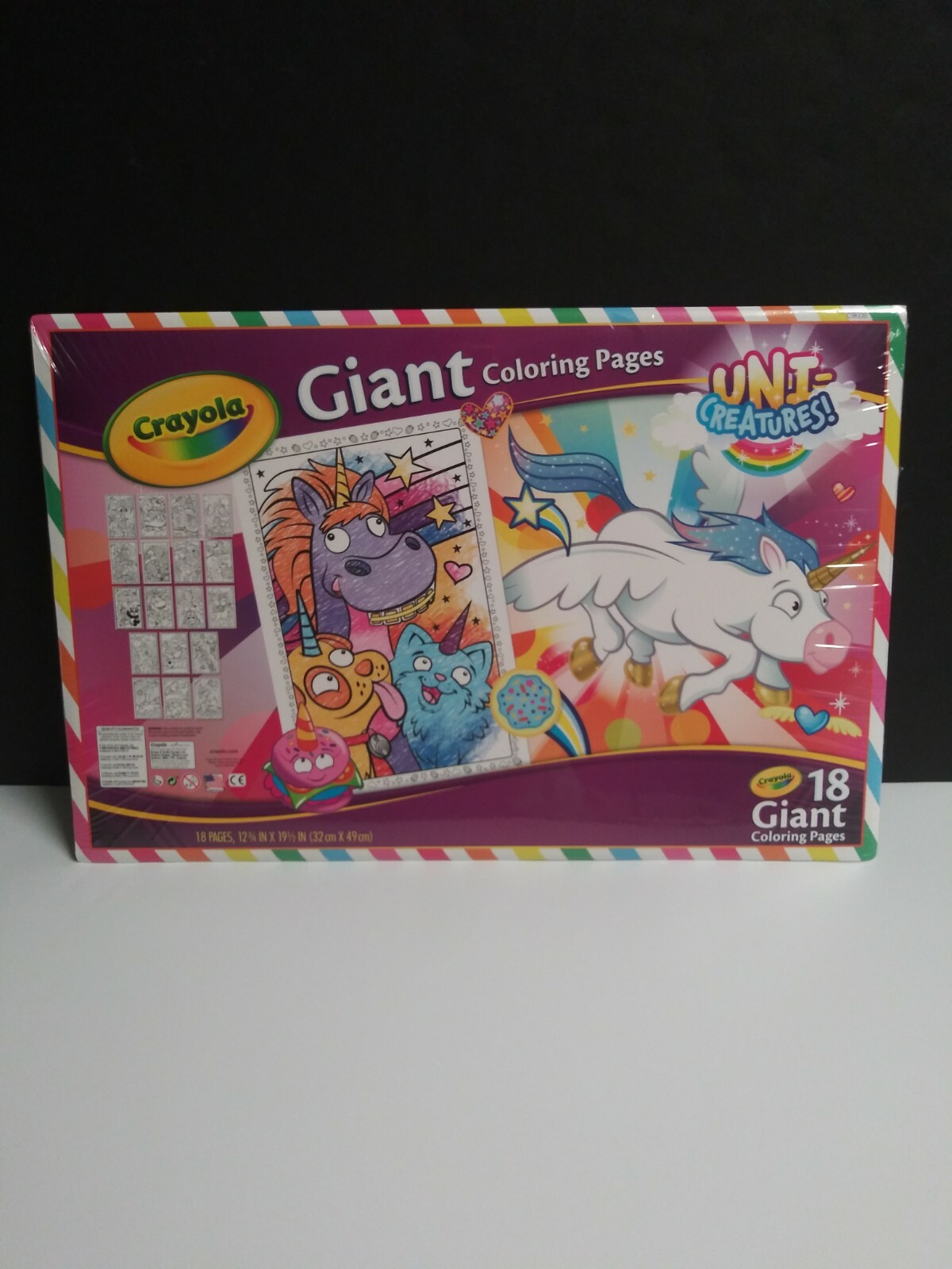 Crayola 18 page Uni-Creatures Giant Coloring Pages Kids 12.75 x 19.5 color book 71662405250 | eBay