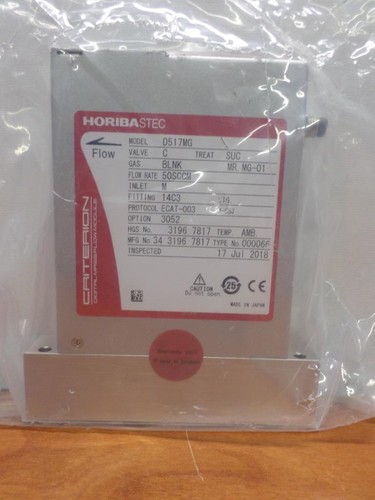 Horiba STEC D517MG Gas BLNK 50 SCCM option 3052 Mass Flow Controller